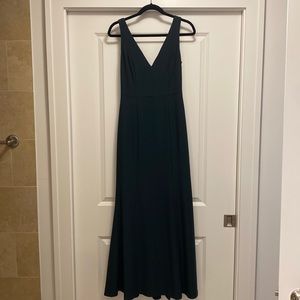 Dark green bridesmaid dress